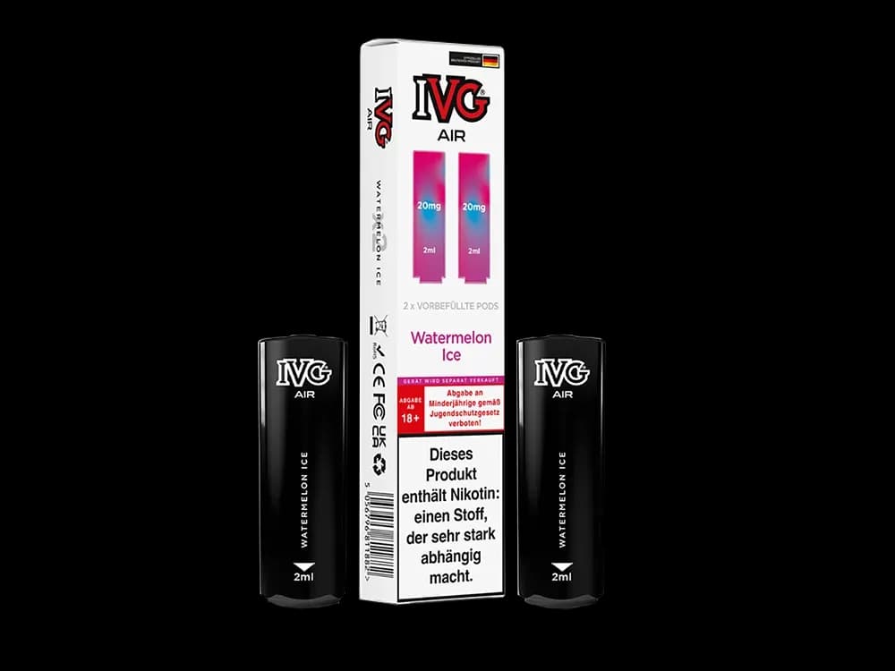 IVG AIR Pod (2 Stück pro Packung) - Blue Raspberry Ice (Packung: 1er Packung / Stärke: 20 mg/ml / Geschmack: Watermelon Ice) (2237,50 EUR / liter)