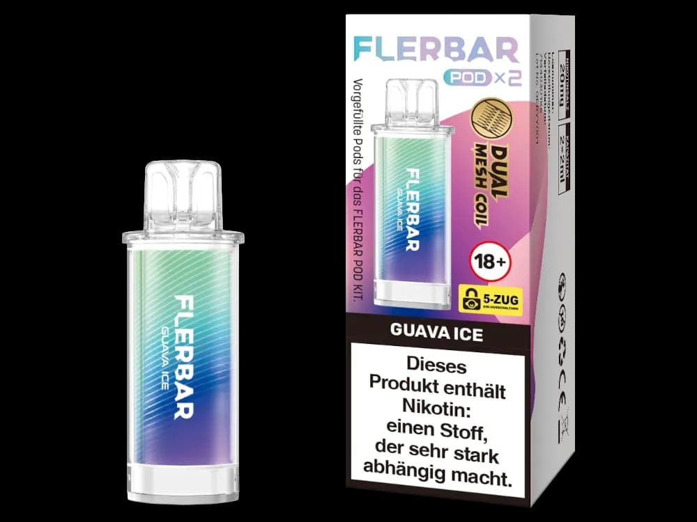 Flerbar - POD (2 Stück pro Packung) (Packung: 1er Packung / Geschmack: Guava Ice) (2487,50 EUR / liter)