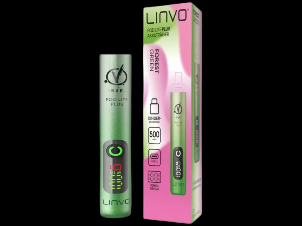 Linvo - Pod Lite Plus Akku 500 mAh (Farbe: grün / Packung: 1er Packung)