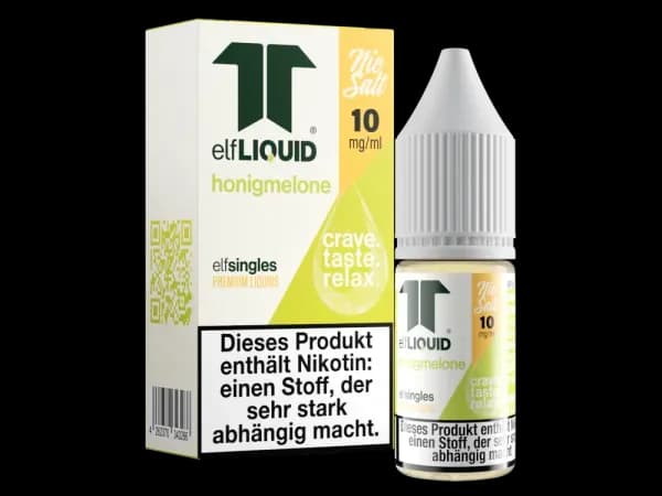Elf-Liquid - Single - Nikotinsalz Liquid - Honigmelone (Packung: 1er Packung / Stärke: 10 mg/ml / Geschmack: Honigmelone) (895,00 EUR / liter)
