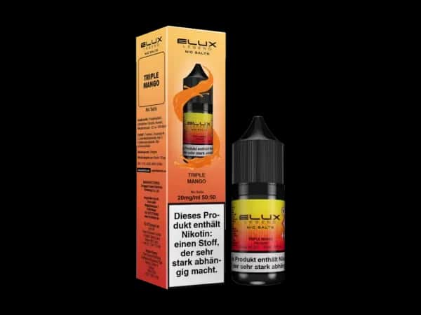 Elux - Nikotinsalz Liquid - Triple Mango (Packung: 1er Packung / Stärke: 20 mg/ml / Geschmack: Triple Mango) (995,00 EUR / liter)